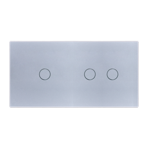 Panel szklany 1+2 srebrny WELAIK ®