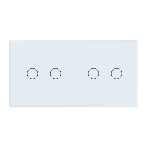 Panel szklany 2+2 biały WELAIK ®