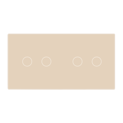 Panel szklany 2+2 ivory WELAIK ®