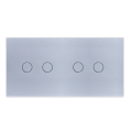 Panel szklany 2+2 srebrny WELAIK ®
