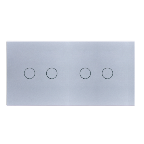 Panel szklany 2+2 srebrny WELAIK ®