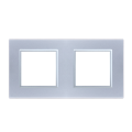 Ramka 2 do gniazdek modułów srebrny WELAIK ®