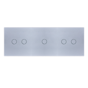 Panel szklany 2+1+2 srebrny WELAIK ®