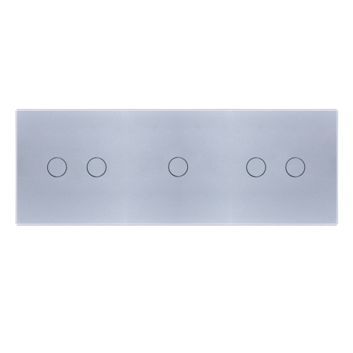 Panel szklany 2+1+2 srebrny WELAIK ®