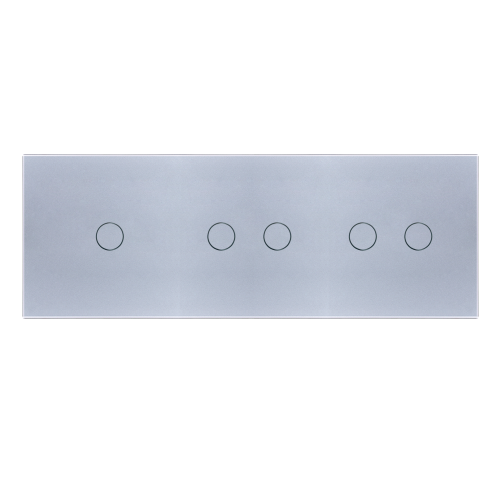 Panel szklany 1+2+2 srebrny WELAIK ®