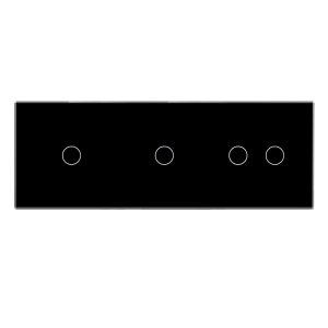 Panel szklany 1+1+2 czarny WELAIK ®