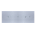 Panel szklany 1+1+2 srebrny WELAIK ®