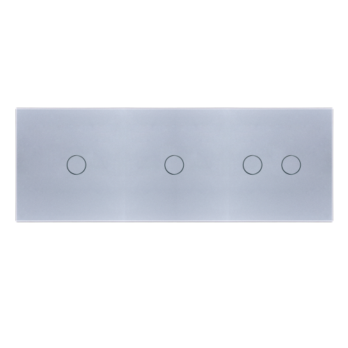 Panel szklany 1+1+2 srebrny WELAIK ®