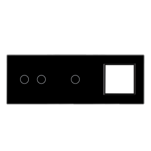 Panel szklany 2+1+G czarny WELAIK ®