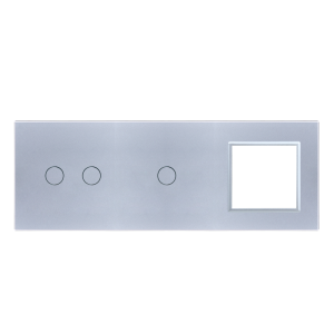 Panel szklany 2+1+G srebrny WELAIK ®