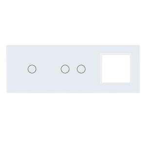 Panel szklany 1+2+G biały WELAIK ®