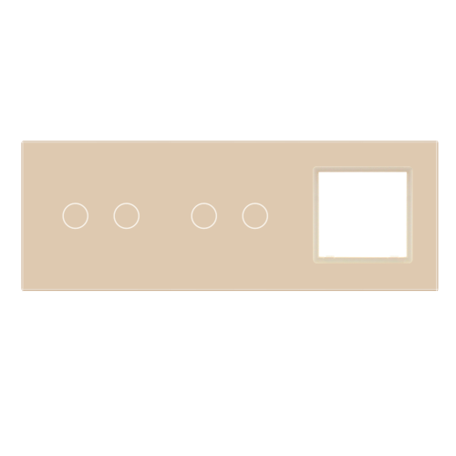 Panel szklany 2+2+G ivory WELAIK ®