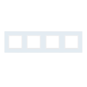 Ramka 4 do gniazd i modułów biała WELAIK ®