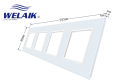 Panel szklany 2+G+G+2 srebrny WELAIK