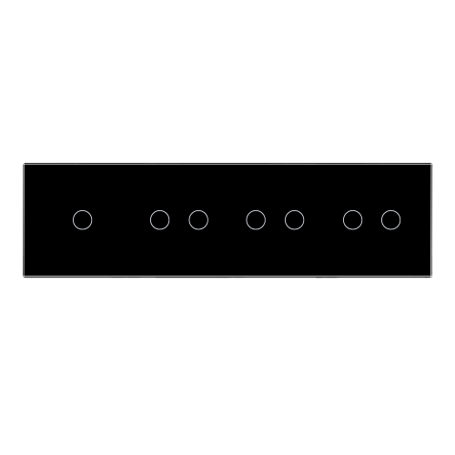 Panel szklany 1+2+2+2 czarny WELAIK ®