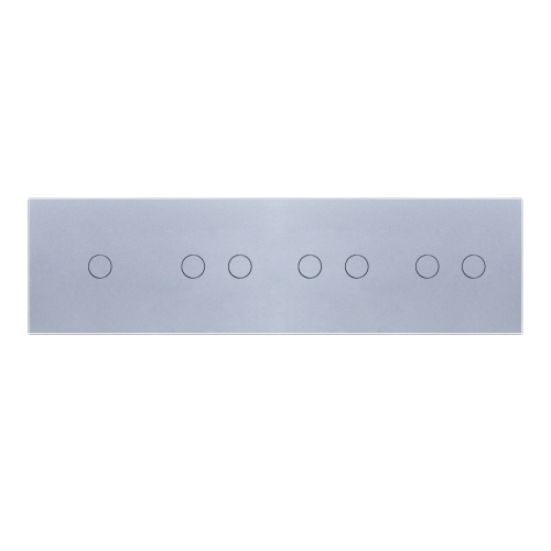 Panel szklany 1+2+2+2 srebrny WELAIK