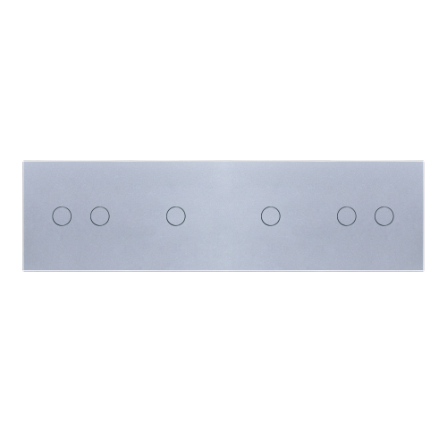 Panel szklany 2+1+1+2 srebrny WELAIK ®