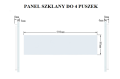 Panel szklany 1+2+1+2 biały WELAIK ®