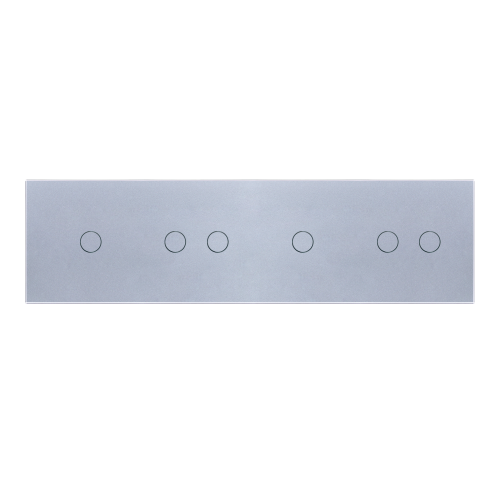 Panel szklany 1+2+1+2 srebrny WELAIK ®