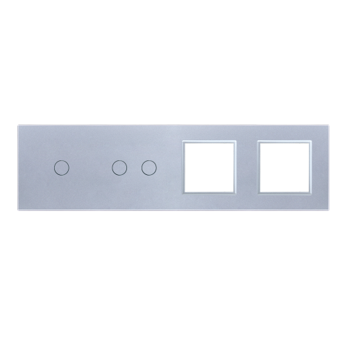 Panel szklany 1+2+G+G srebrny WELAIK ®