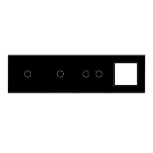 Panel szklany 1+1+2+G czarny WELAIK ®