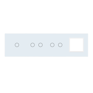 Panel szklany 1+2+2+G biały WELAIK ®