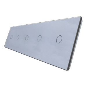 Panel szklany 1+1+1+1+1 srebrny WELAIK ®