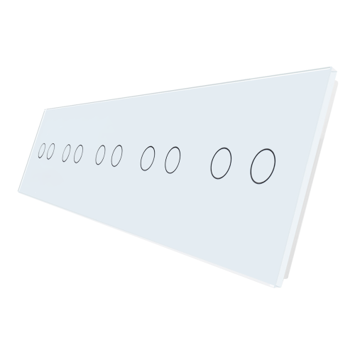 Panel szklany 2+2+2+2+2 biały WELAIK ®