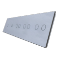 Panel szklany 1+1+2+2+2 srebrny WELAIK ®