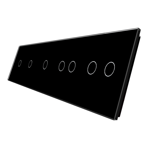 Panel szklany 1+1+1+2+2 czarny WELAIK ®