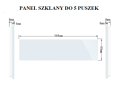 Panel szklany 1+1+1+2+2 czarny WELAIK ®