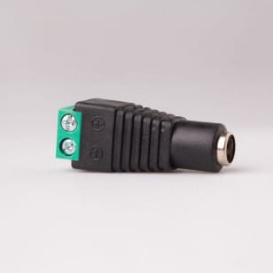 GNIAZDO DC 5.5/2.1 Z SZYBKOZŁACZEM DO TAŚM LED MONO