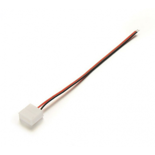 ZŁĄCZKA DO WODOODPORNYCH TAŚM LED MONO IP63 10mm jednostronna z przewodem 15cm
