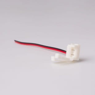 ZŁĄCZKA DO WODOODPORNYCH TAŚM LED MONO IP63 8mm jednostronna z przewodem 15cm