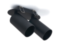 Oprawa halogenowa podtynkowa ruchoma z aluminium LED Lungo x2 - Czarny mat