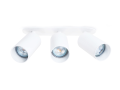 Oprawa halogenowa podtynkowa ruchoma z aluminium LED Lungo x3 - Biały mat