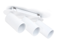 Oprawa halogenowa podtynkowa ruchoma z aluminium LED Lungo x3 - Biały mat