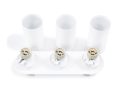 Oprawa halogenowa podtynkowa ruchoma z aluminium LED Lungo x3 - Biały mat