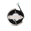 Reflektor Basenowy Natynkowy LED RGBW Waterproof 12V DC IP68 Stal Nierdzewna 12W