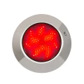 Reflektor Basenowy Natynkowy LED RGBW Waterproof 12V DC IP68 Stal Nierdzewna 12W