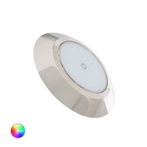 Reflektor Basenowy Natynkowy LED RGBW Waterproof 12V DC IP68 Stal Nierdzewna 24W