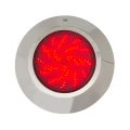 Reflektor Basenowy Natynkowy LED RGBW Waterproof 12V DC IP68 Stal Nierdzewna 24W