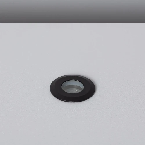 Oczko LED 1W Wpuszczane Podłogowe 12-24V DC Aluminium Czarne IP65 Tiziano
