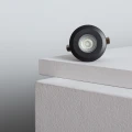 Oczko LED 1W Wpuszczane Podłogowe 12-24V DC Aluminium Czarne IP65 Tiziano