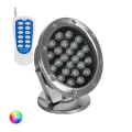 Reflektor LED RGB Natynkowy 12V 24W Podwodny IP68