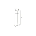 Oprawa Ogrodowa Augusta Biała 74cm ILUZZIA