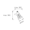 Reflektor Helio Aluminium GU10 35W IP65