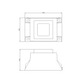 Transformator 12VAC/80W IP68