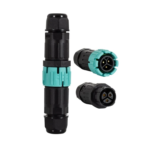 Złącze Kablowe Wodoszczelne Złącze Męskie Żeńskie 3 Piny 0.5-2.5mm² IP68