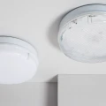 Plafon LED 24W Okrągły Ø285 mm Hublot Przezroczysty ze Światłem Awaryjnym Niestałym IP65